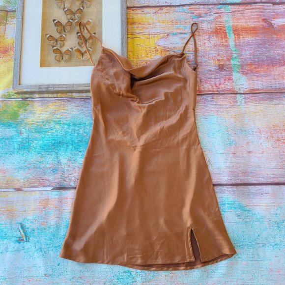 Princess Polly Alfie Satin Strappy Mini Dress 8 - Picture 6 of 13